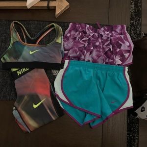 Nike workout clothes.